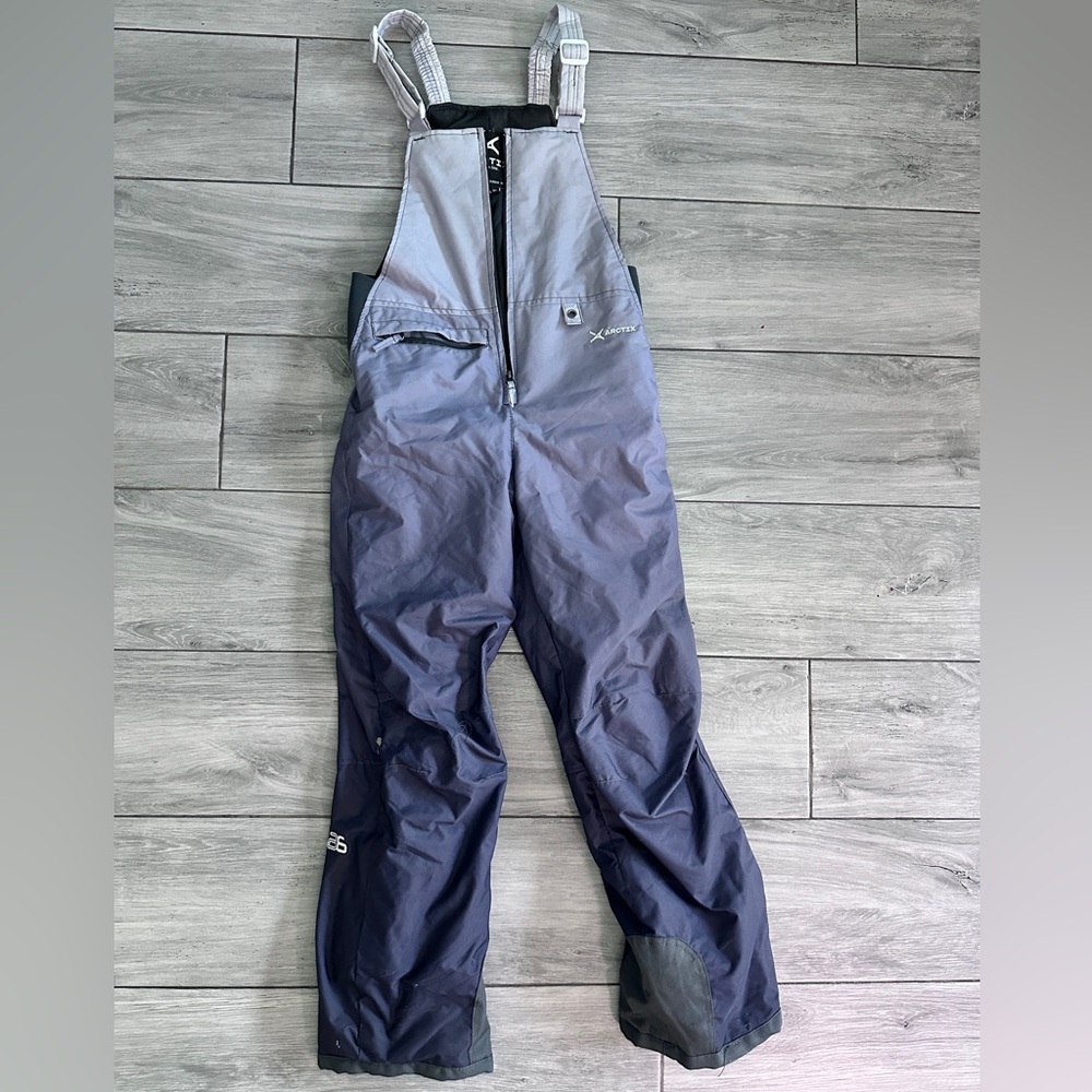 Arctix Kids Insulated Bib Overalls Ombre Gray Winter Gear Sledding or Skiing L